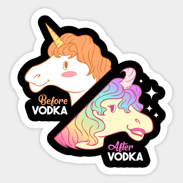Funny Vodka Shirts Unicorn Liquor booze Gift